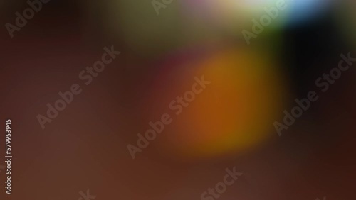 Multicolored light leaks, bokeh effect