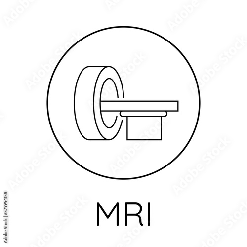 linear icon magnetic resonance imaging, MRI