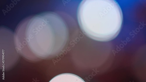 Multicolored light leaks, bokeh effect