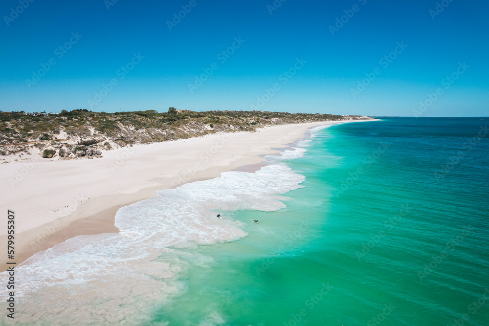 Aerial view of Mindarie Beach in the northern suburbs of Perth, Western Australia