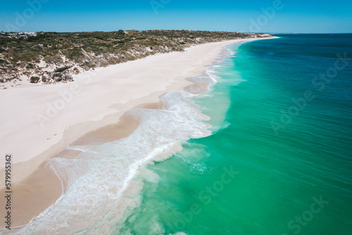 Aerial view of Mindarie Beach in the northern suburbs of Perth, Western Australia photo