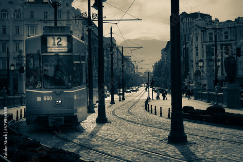 tram in the city