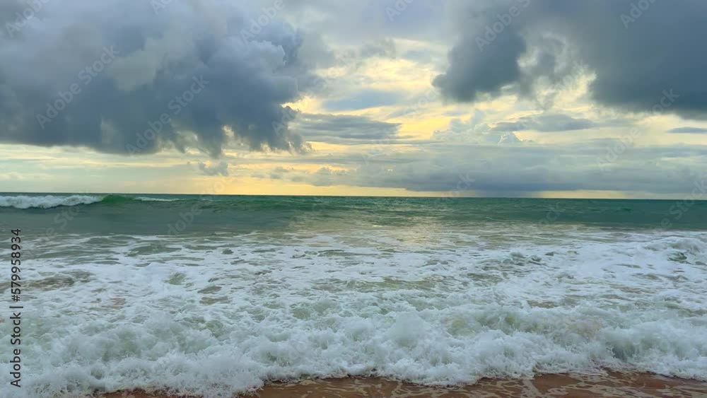 Phuket beach sea Thailand. Landscapes view of beach sea sand and sky in summer day. Beach sea space area. Phuket beach sea Thailand. Landscapes view of beach sea sand and sky in summer day. Beach sea space area.