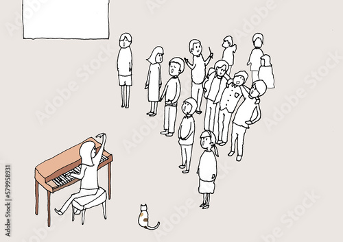 小学校の音楽室