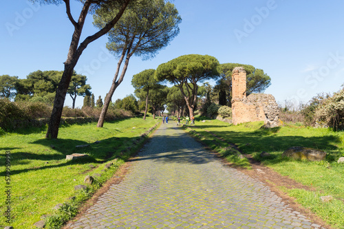 Appia antica  Old Appia  near Rome  Italy