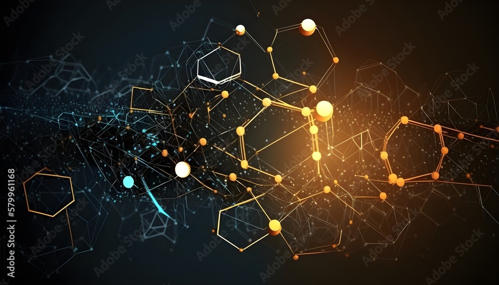 Obraz premium blockchain technology, distributed ledger technology, internet of things , blockchain network