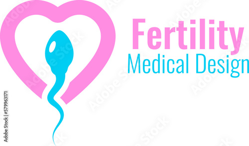 Fertility clinic vector medical logo