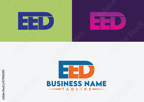 Letter EED logo design, EED letter logo photo