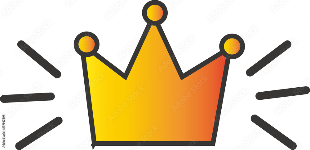 There are marked symbols next to the crown, which means eye-catching, conspicuous, and luminous There are marked symbols next to the crown, which means eye-catching, conspicuous, and luminous