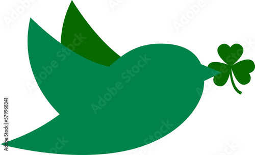 t. Patrick's Day illustrations with the national flag of Ireland