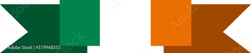 t. Patrick's Day illustrations with the national flag of Ireland