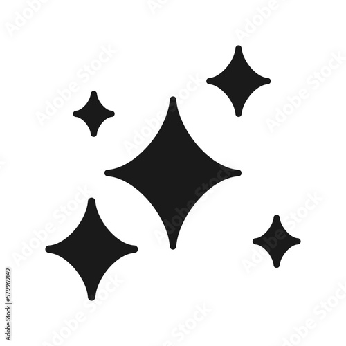 Magic stars or Bright stars icon,  sparkle symbol