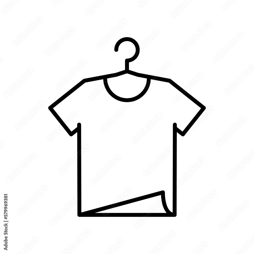 Tshirt on hanger icon Tshirt on hanger icon