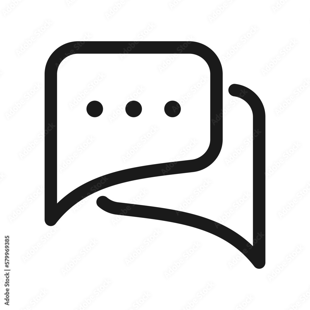 Chat icon, symbol of message vector icon Chat icon, symbol of message vector icon