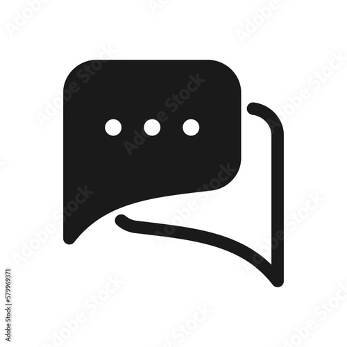 Chat icon, symbol of message vector icon