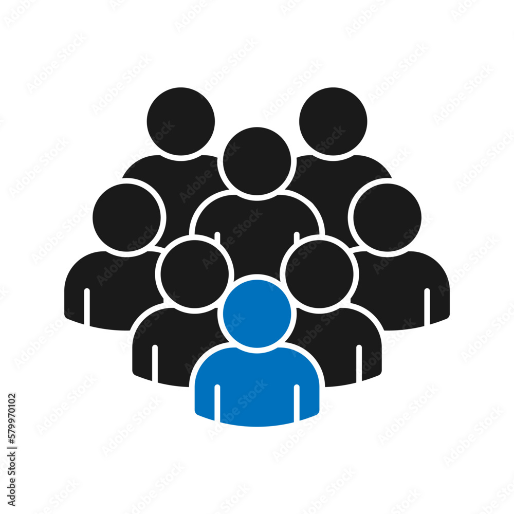 Illustration of crowd of people icon silhouettes vector. Social icon. Flat style design. User group network. Corporate team group. Community member icon. Business team work activity. Staff unity icon Illustration of crowd of people icon silhouettes vector. Social icon. Flat style design. User group network. Corporate team group. Community member icon. Business team work activity. Staff unity icon