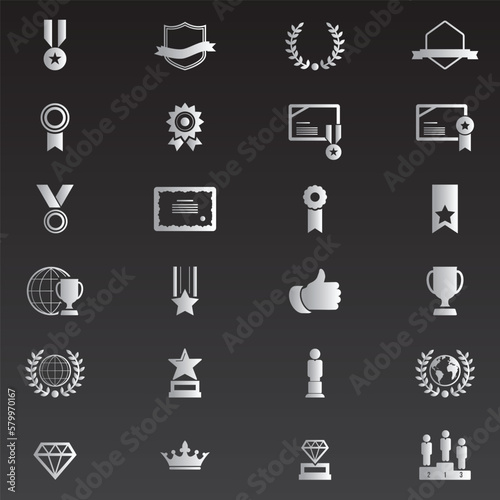Award and Honor Icon set	