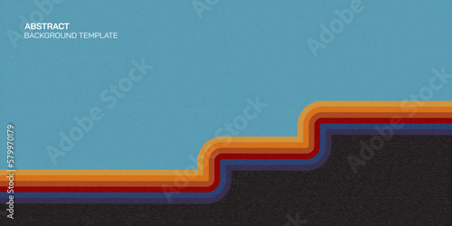 Abstract background retro style with colorful stripes have blank space.