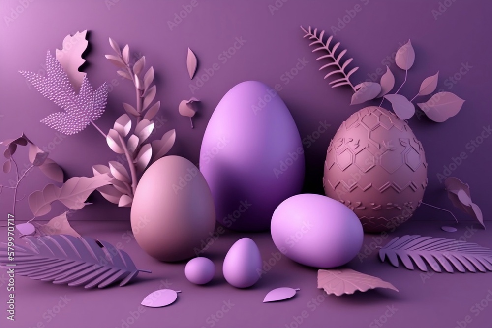 easter eggs with flowers easter eggs with flowers