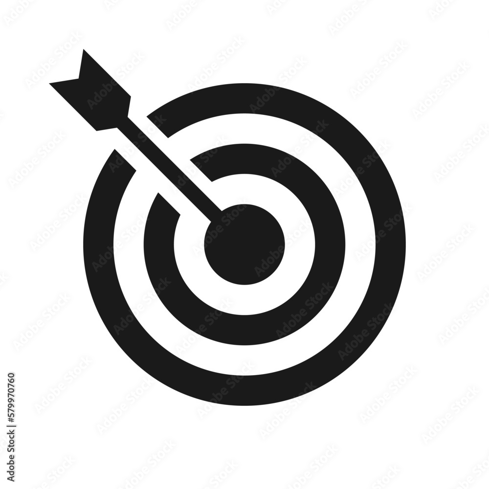 Target icon design. Suitable for Web Page, Mobile App, UI, UX and GUI design. Target icon design. Suitable for Web Page, Mobile App, UI, UX and GUI design.