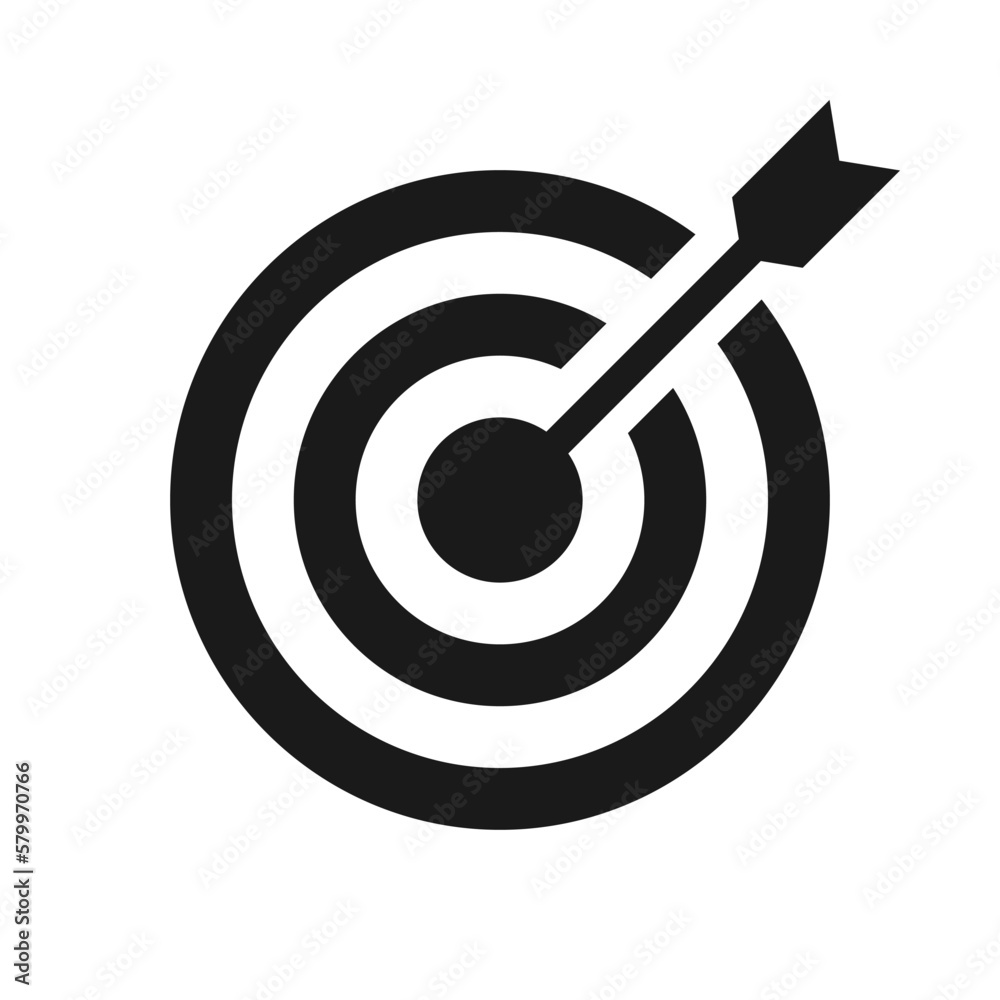 Target icon design. Suitable for Web Page, Mobile App, UI, UX and GUI design. Target icon design. Suitable for Web Page, Mobile App, UI, UX and GUI design.