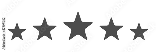 Five stars icons set