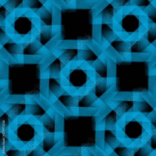 Modern seamless geometric shapes repeat pattern design with blue squares and polygons 