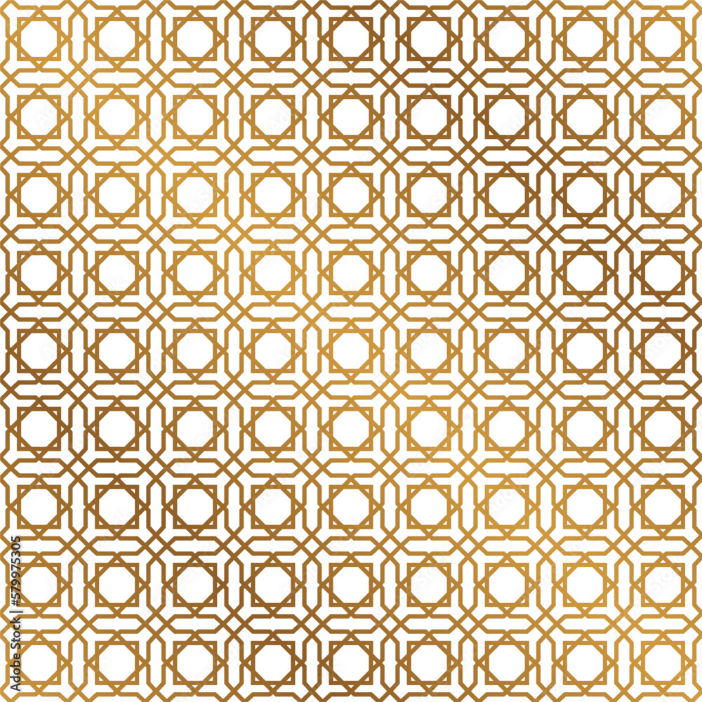 seamless pattern islamic geometric design in gold color in transparent background. islamic theme vector illustrations EPS10 seamless pattern islamic geometric design in gold color in transparent background. islamic theme vector illustrations EPS10