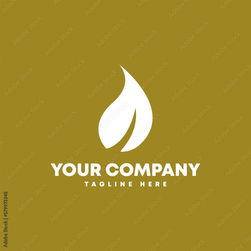 Leaves logo design with minimalism and modern style for business company Leaves logo design with minimalism and modern style for business company