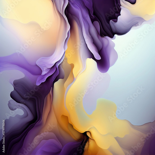 abstract background with multi-colored bright stains in the technique of alcohol ink. generative ai