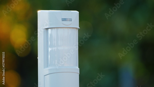 Outdoor motion sensor is triggered. Perimeter security