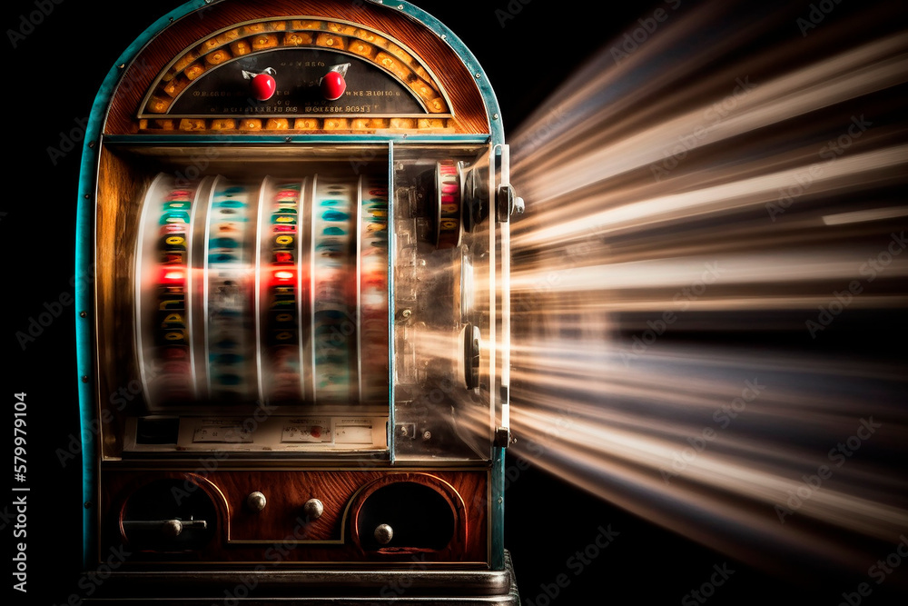 generative ai illustration of slot machine
