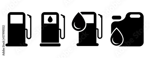 Fuel icons set. Fuel station vector icons. Gas station icon