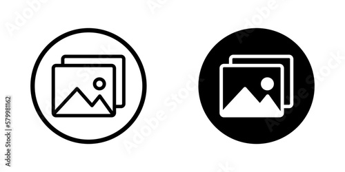  Gallery vector icon collection