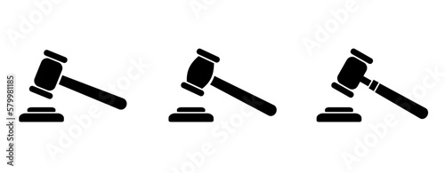 gavel icons set