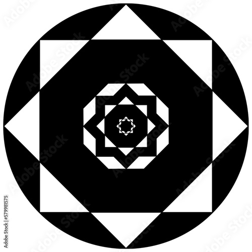 Decorative octagonal  mandala 
