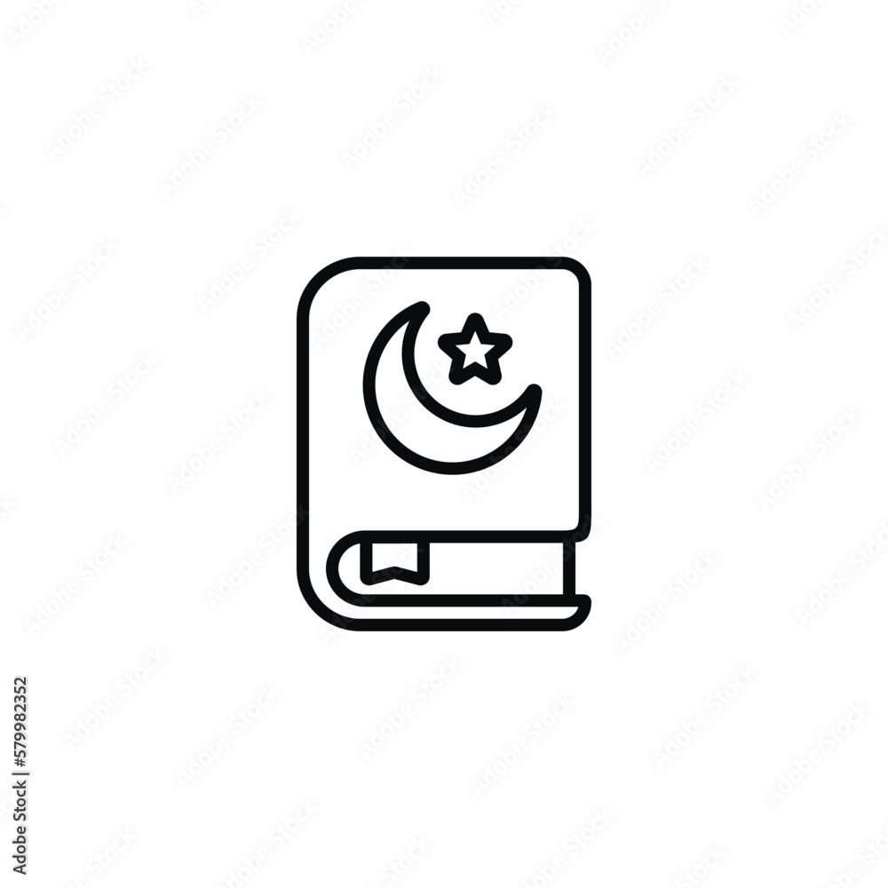 Alquran icon isolated on white background