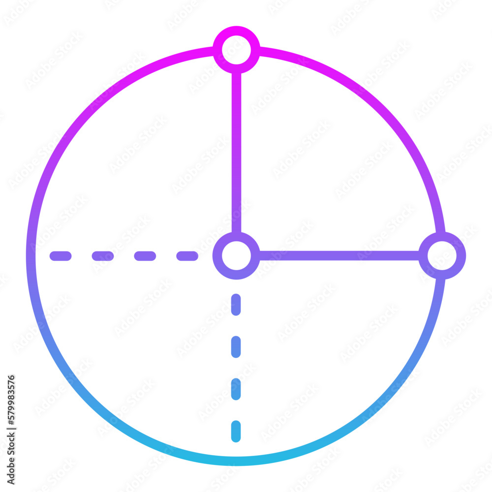 Circle Line Gradient Icon Circle Line Gradient Icon