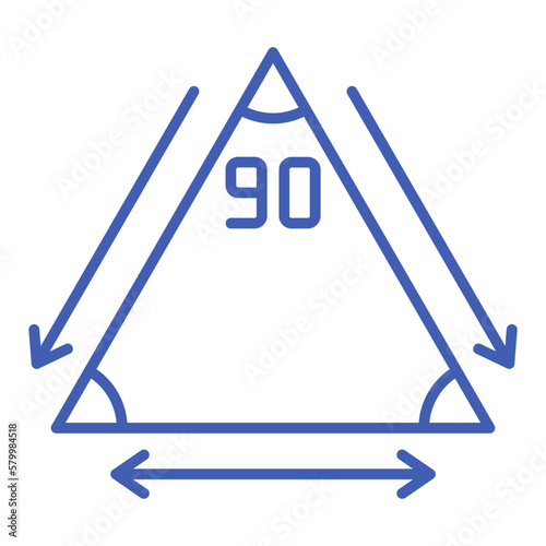 Vertex Multicolor Line Icon