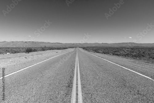 freeway in the Mohave valley in Arizona, USA