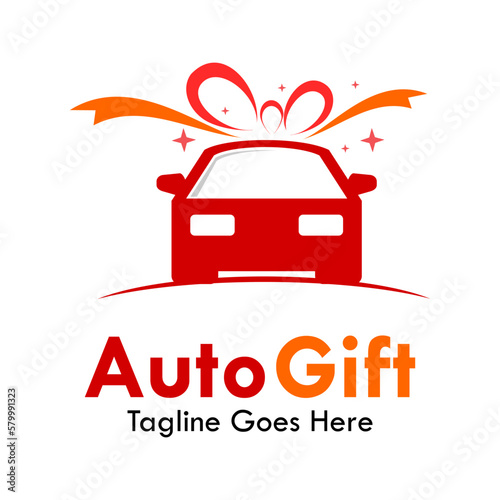 Auto gift logo template illustration
