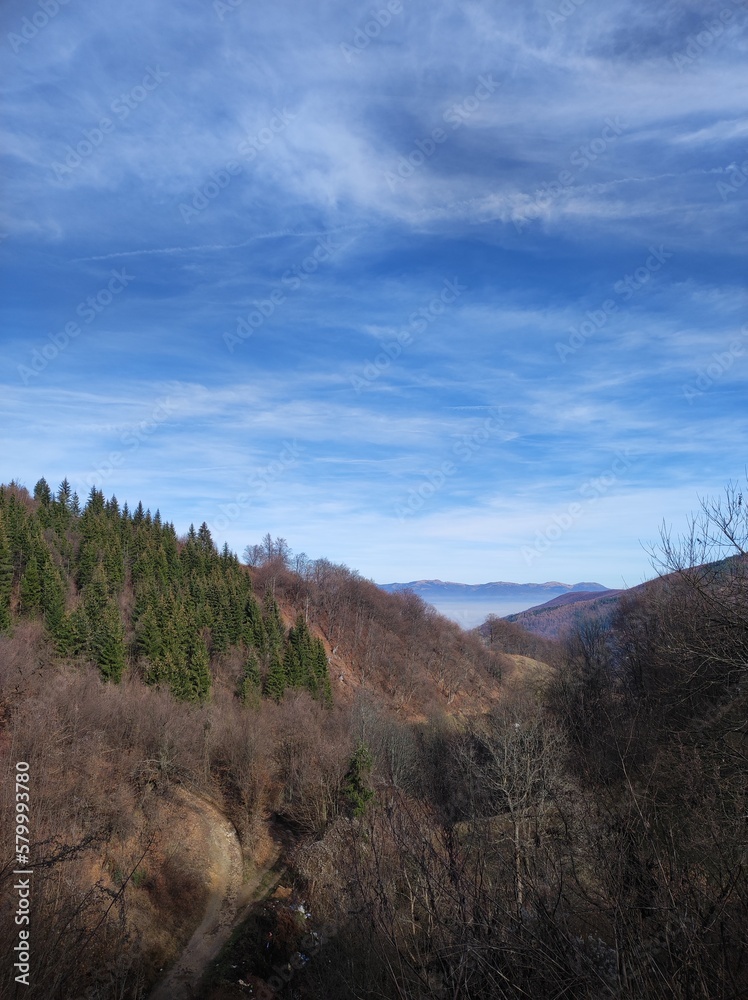Fototapeta premium clouds over the mountains