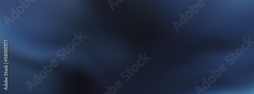 Abstract blurred gradient background. Dark blue fluid waves. Abstract stormy sky, thunderclouds. Smooth mesh gradient. Minimalist liquid backdrop. Vector illustration