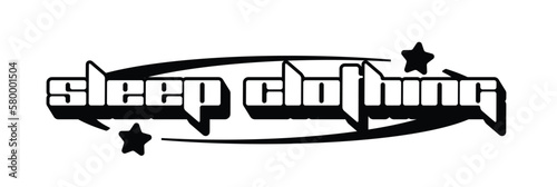 Vector sticker Awesome text inspired by popular Y2k Aesthetic, 90s, 2000s. Posters Template, flyers, Logo Badge, clothes, social media, graphic design, Futuristic, Retro Futurist