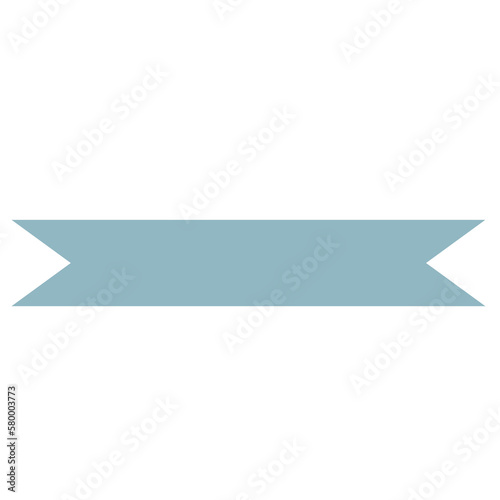 blue blank tag label ribbon style
