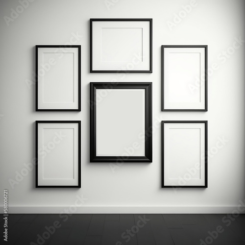 Minimalist Frame Mockup on Wall
