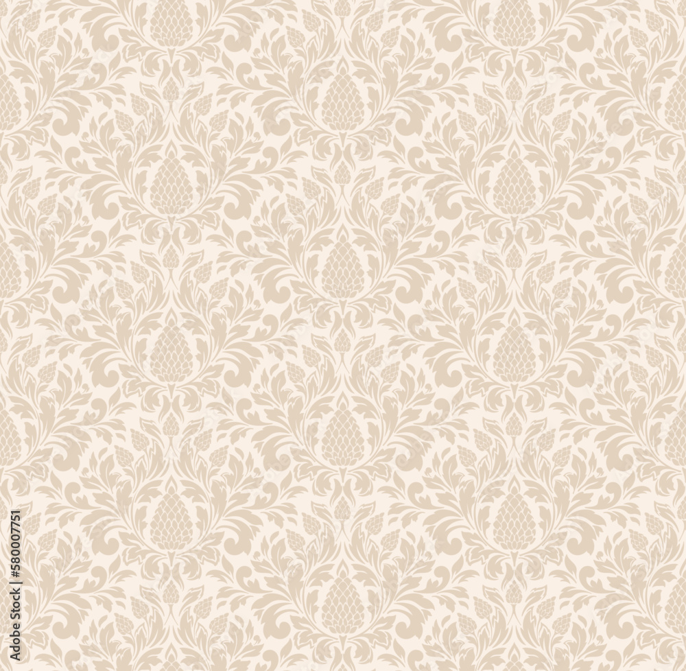 seamless damask pattern vector seamless damask pattern vector