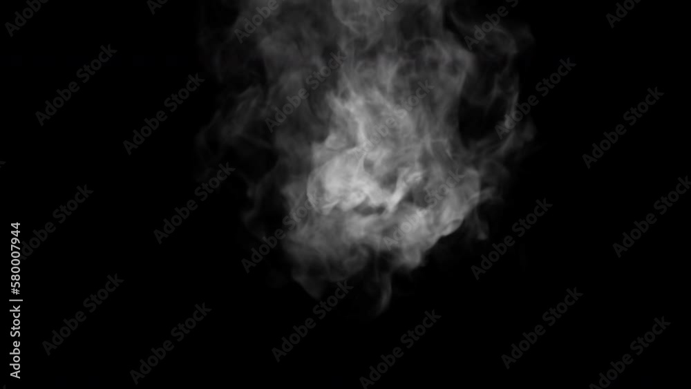 Smoke burst on alpha render 3d illustration Smoke burst on alpha render 3d illustration