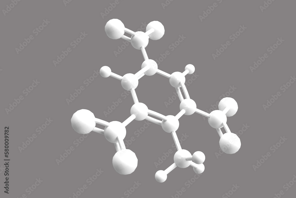 Obraz premium 3D Illustration of a Molecule