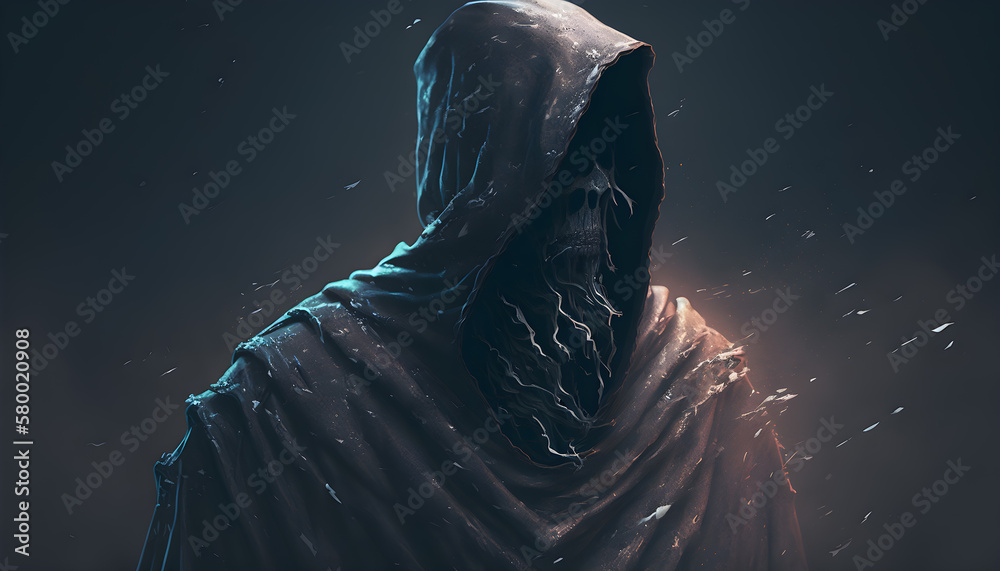 spooky dementor portrait -AI-generated spooky dementor portrait -AI-generated
